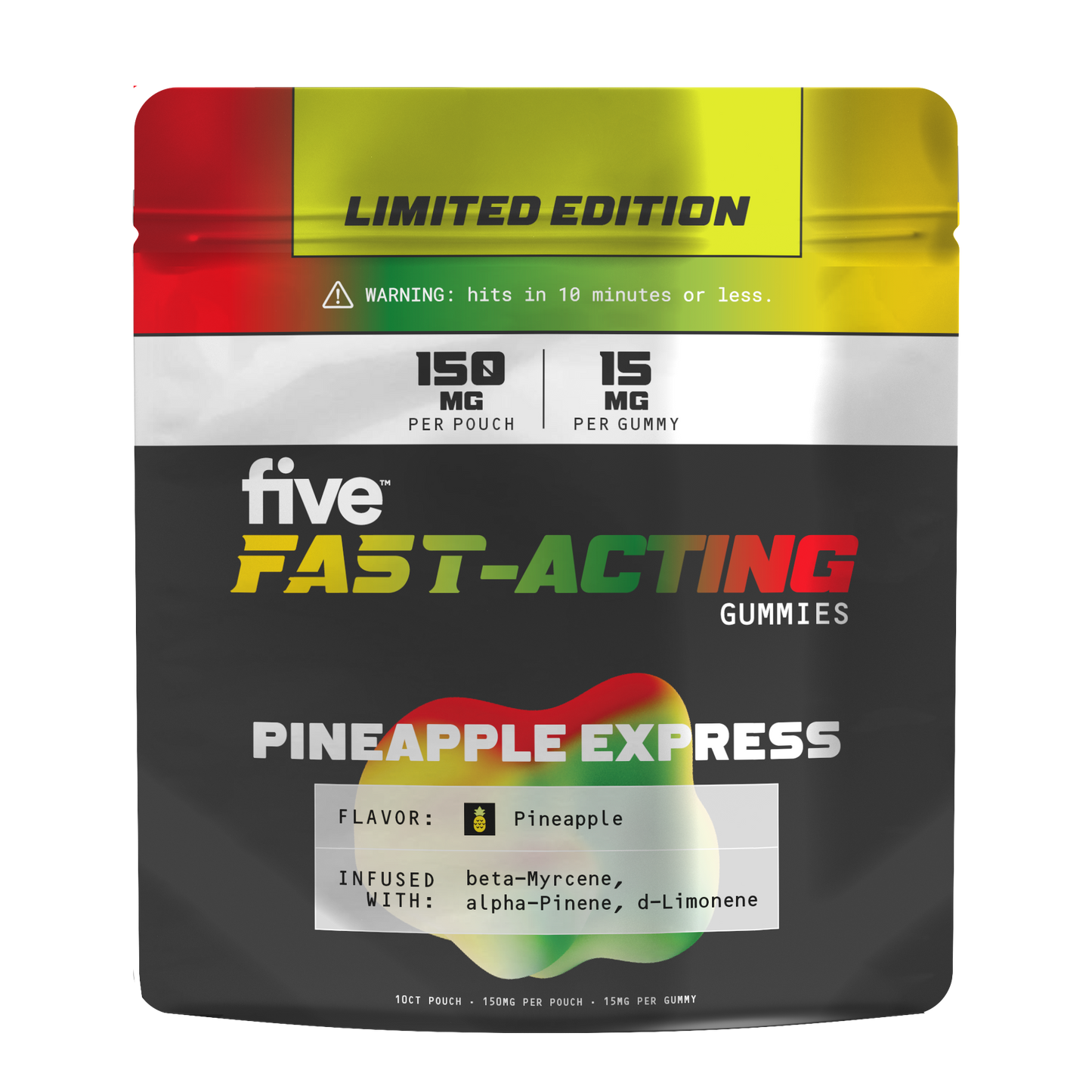 pineapple express fast-acting 15mg gummies