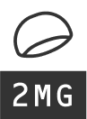 Capsule icon above label reading 2MG