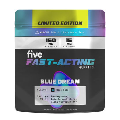blue dream fast-acting 15mg gummies